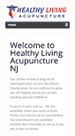 Mobile Screenshot of healthylivingnj.com